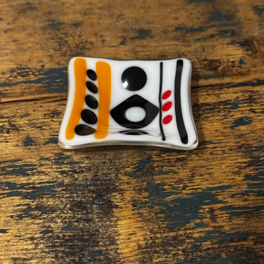 Artistic Fused Glass Trinket Dish